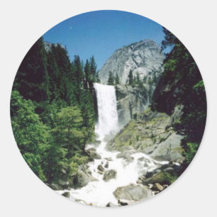 Adesivo Redondo Quedas Vernal Yosemite