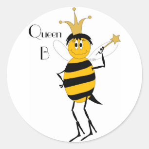 Adesivo Redondo Queen B Sticker
