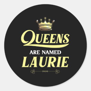 Adesivo Redondo Queens São Chamados Laurie Gift Personalizado Funn