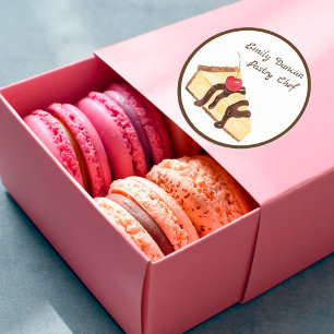 Adesivo Redondo Queijo de Aquarela