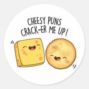 Adesivo Redondo Queijo Puns Crack-Me Pun Gelado