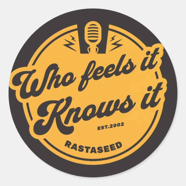 Adesivo Redondo Quem acha que ele sabe (Frente)