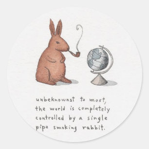 Adesivo Redondo Quem controla realmente o mundo?