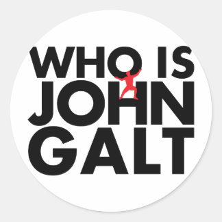 Adesivo Redondo Quem é John Galt