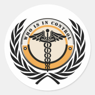 Adesivo Redondo Quem está no Control Sticker