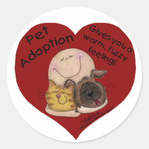 Adesivo Redondo Quente, Felpudo Sentindo! Coração