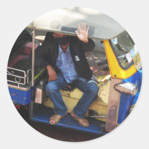 Adesivo Redondo Quer TUK-TUK?