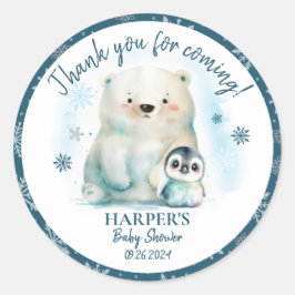 Adesivo Redondo Querida, está frio lá fora