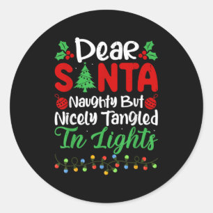 Adesivo Redondo Querido Papai Noel Malandro Mas Agradavelmente Enr