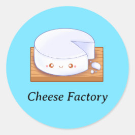 Adesivo Redondo Queso Queso Fresco Branco mexicano