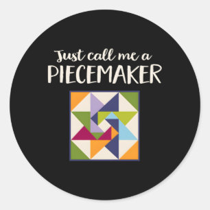 Adesivo Redondo Quilter Tecidos Quadrados