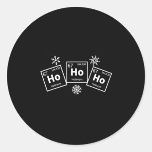 Adesivo Redondo Química do Hólmio Elemento 67 Ciência Natal Periód
