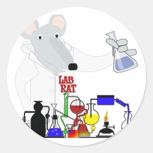 ADESIVO REDONDO QUÍMICA LAB RAT