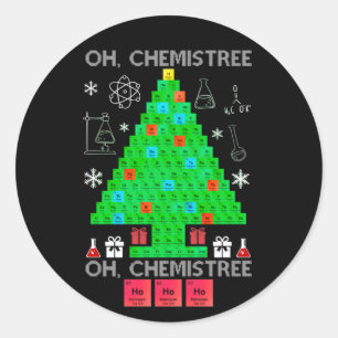 Adesivo Redondo Quimistree Chemistree Engraçado Ciência
