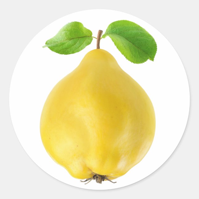 Adesivo Redondo Quince fruta (Frente)