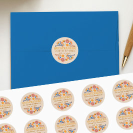 Adesivo Redondo Quinceanera Western Mexicano Fiesta Party