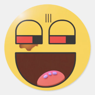 Adesivo Redondo "Quirky Quips: Hilarious Sticker"