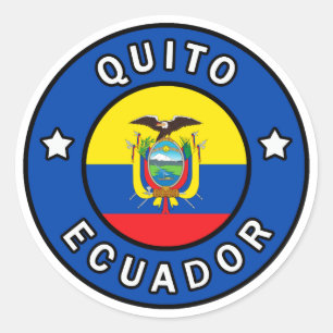 Adesivo Redondo Quito Equador