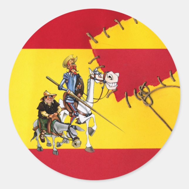 Adesivo Redondo @QUIXOTEdotTV (Frente)