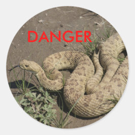 Adesivo Redondo R6 Prairie Rattlesnake