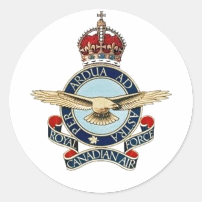 Adesivo Redondo R.C.A.F. insignea 40 - 50 (Frente)