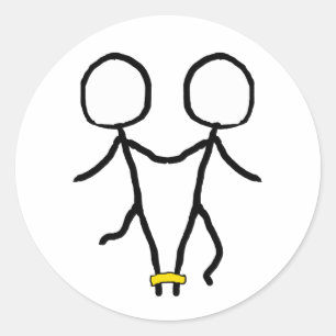 Adesivo Redondo Raça três equipada com pernas