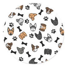 Raças de Cachorros Bonitos Divertidos com Ossos e