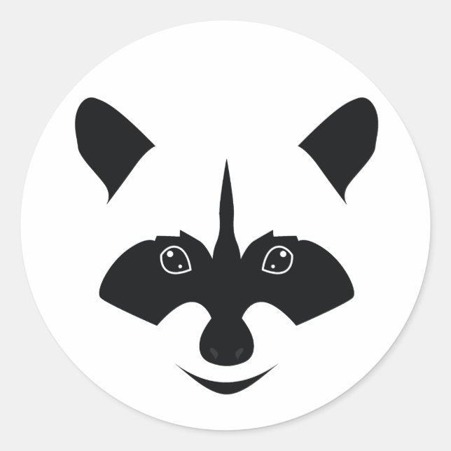 Adesivo Redondo Raccoon (Frente)