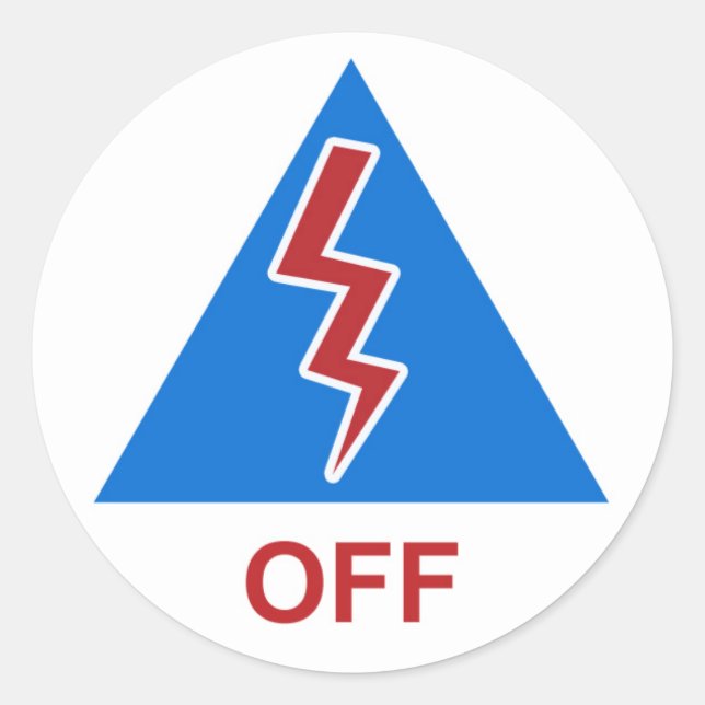 Adesivo Redondo Race Car Switch Decal "Desligado" (Frente)