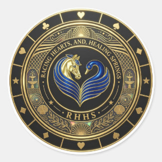 Adesivo Redondo  Racing Hearts and Healing Springs - Sticker