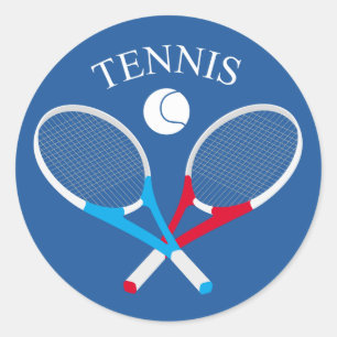 Adesivo Redondo Rackers de tênis e tênis