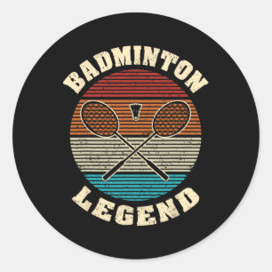 Adesivo Redondo Rackets legal Retrovisores Badminton Legend Badmi