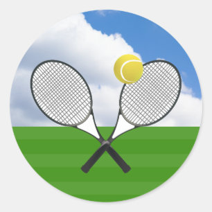 Adesivo Redondo RACKETS tênis