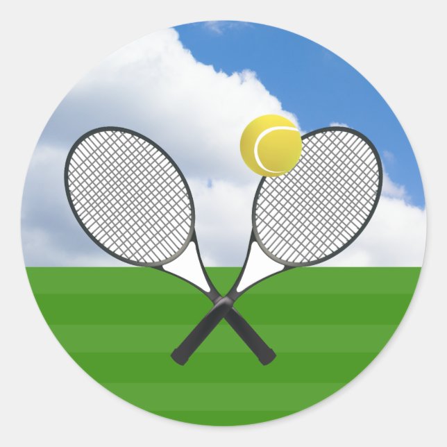 Adesivo Redondo RACKETS tênis (Frente)