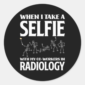 Adesivo Redondo Rad Tech Xray Tech Radiology Technicology Technico