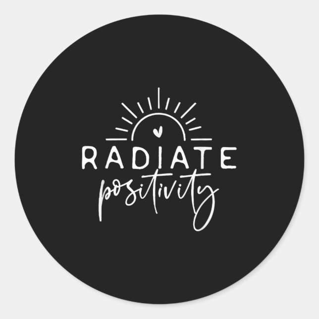 Adesivo Redondo Radiate Sitivity  (Frente)