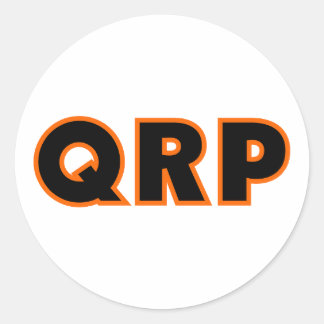 Adesivo Redondo Rádio Amateur Ham QRP