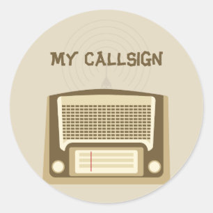 Adesivo Redondo Rádio Ham