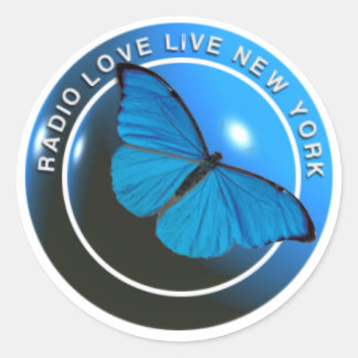 Adesivo Redondo Radio Love Live Sticker