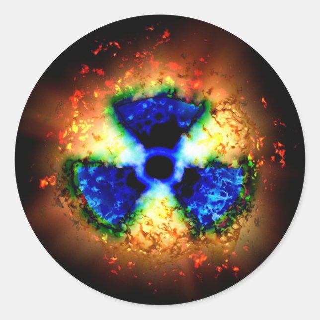 Adesivo Redondo radioativo (Frente)