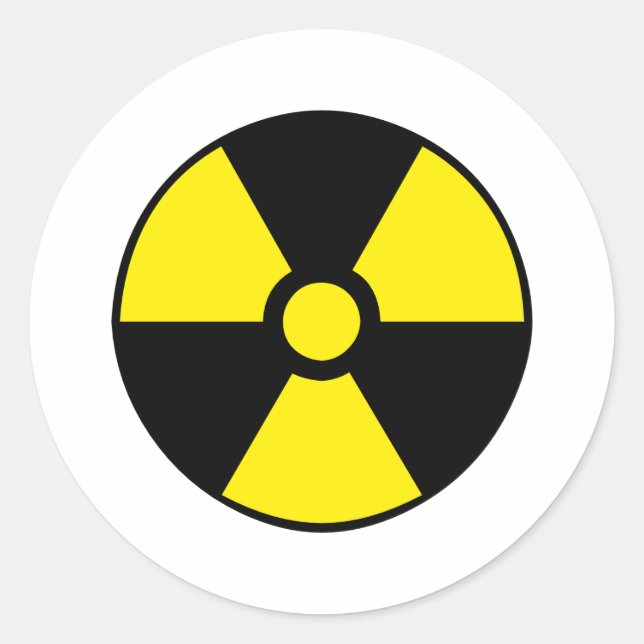 Adesivo Redondo Radioativo (Frente)