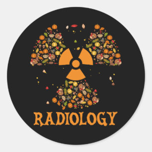 Adesivo Redondo Radiologia de queda radiologista de ação de graças