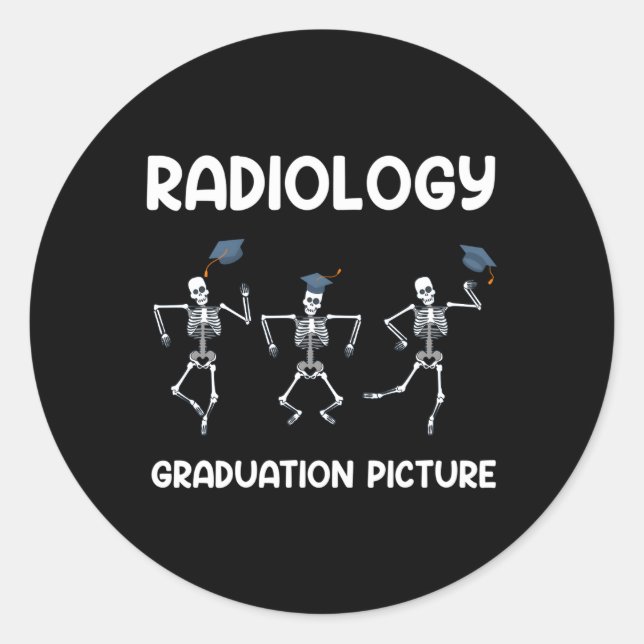 Adesivo Redondo Radiologia Graduação Mri Tecnologia Radiologia Te (Frente)