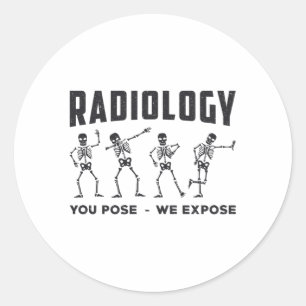 Adesivo Redondo Radiologia Que Você Pose Expormos Raio-X Tecnológi