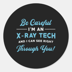 Adesivo Redondo Radiologia Tech Sou radiologista de raios X