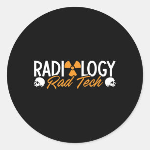 Adesivo Redondo Radiologia Tecnologia Rad Medicine Xray
