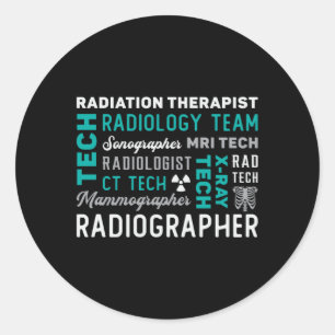 Adesivo Redondo radiologia tecnológica radiológica