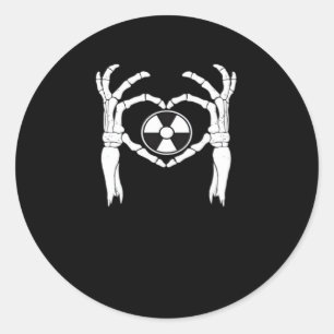 Adesivo Redondo Radiologia X-Ray Tech Coração Formatação Mãos D