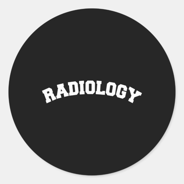 Adesivo Redondo Radiologista tecnológico Rad Tech Xray (Frente)
