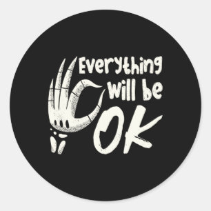 Adesivo Redondo Radiology Tech Everything Will Be Ok Technologist
